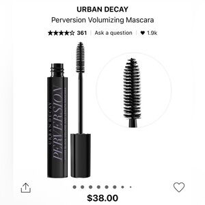 New in Box Urban Decay Perversion Volumizing Mascara Black Full Size (12mL)